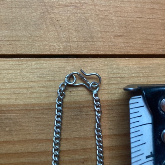 Sterling, goldstone and amber necklace - Picture 8 of 8